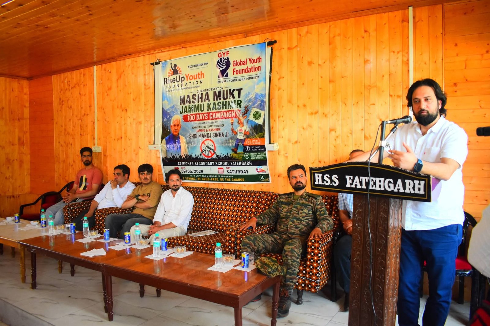 Rise Up Youth Foundation, in collaboration with Global Youth Foundation, organized an awareness program on “Nasha Mukt Bharat Abhiyan”